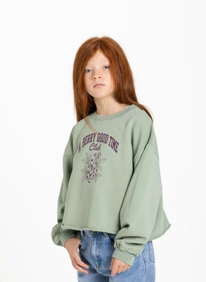 Hundred Pieces - Belmont Blueberry Sudadera Orgánica de Algodón | Verde