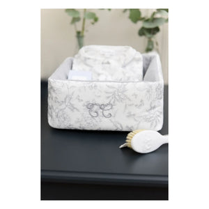 Tartine et Chocolat - Cesta Toile de Jouy | Gris