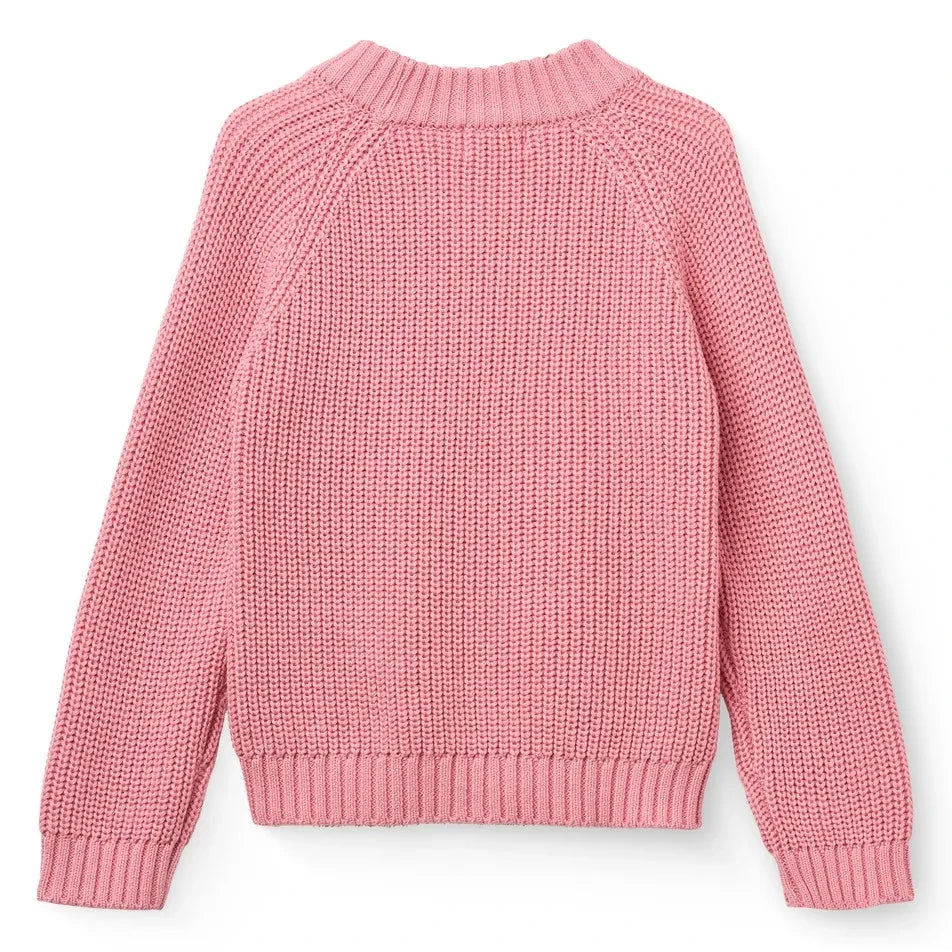 Copenhagen Colors - Jersey clásico acanalado de algodón orgánico | Rosa chicle