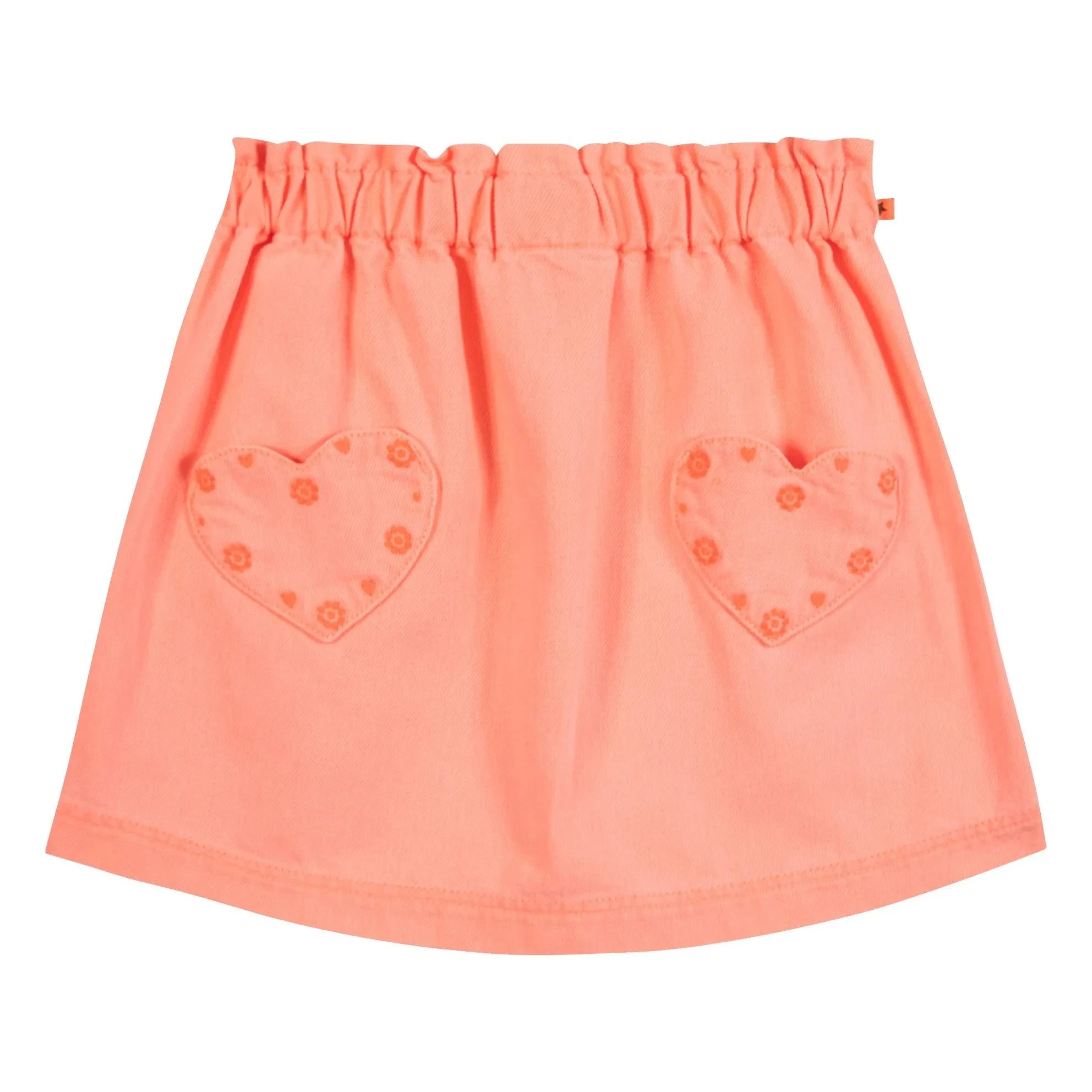 Bonton - Falda con bolsillos en forma de corazón bordados Douchka | Coral