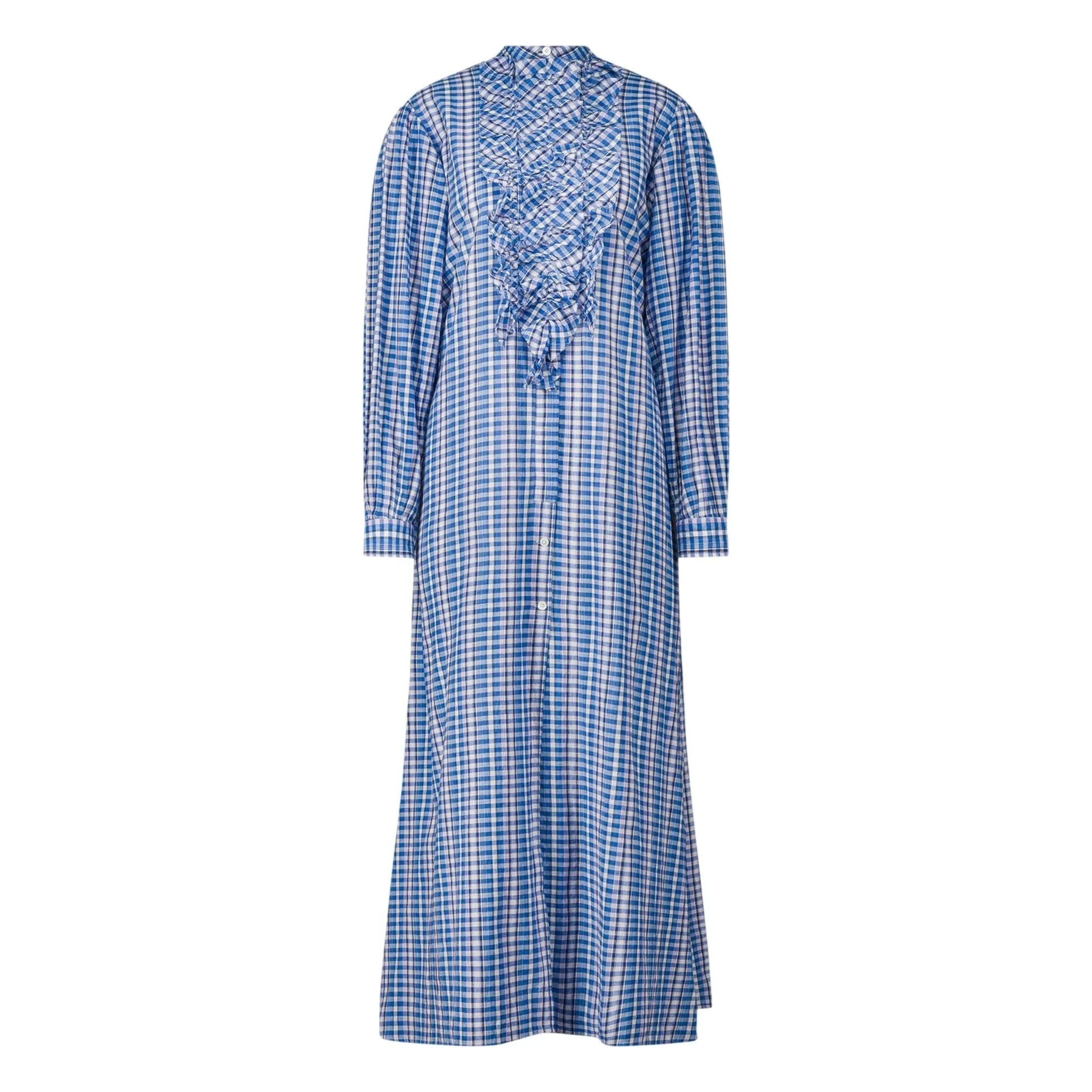 Laurence Bras - Magrita Vestido de Algodón | Azul