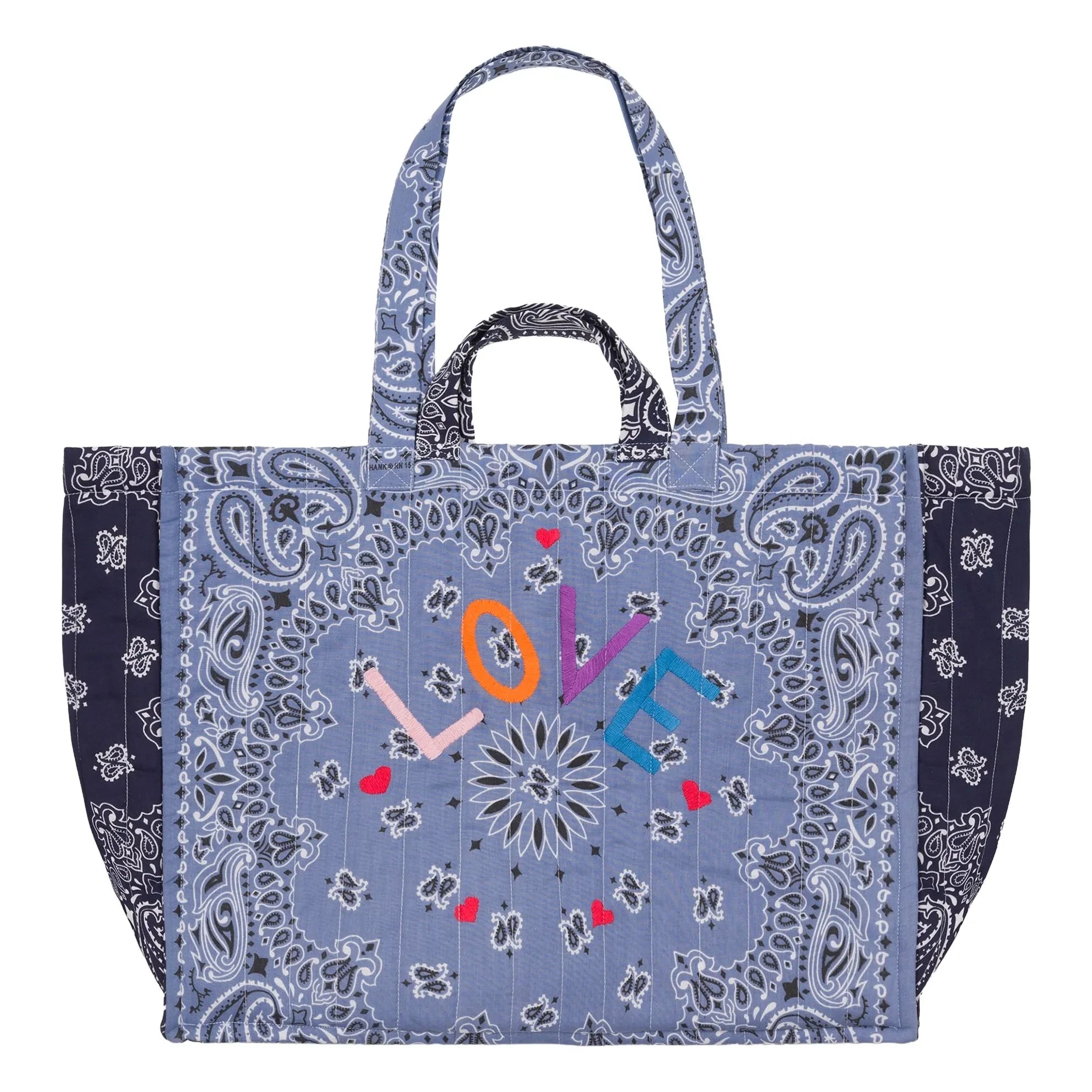Llámalo por tu nombre - Matelassé Love Bolso Maxi | Azul