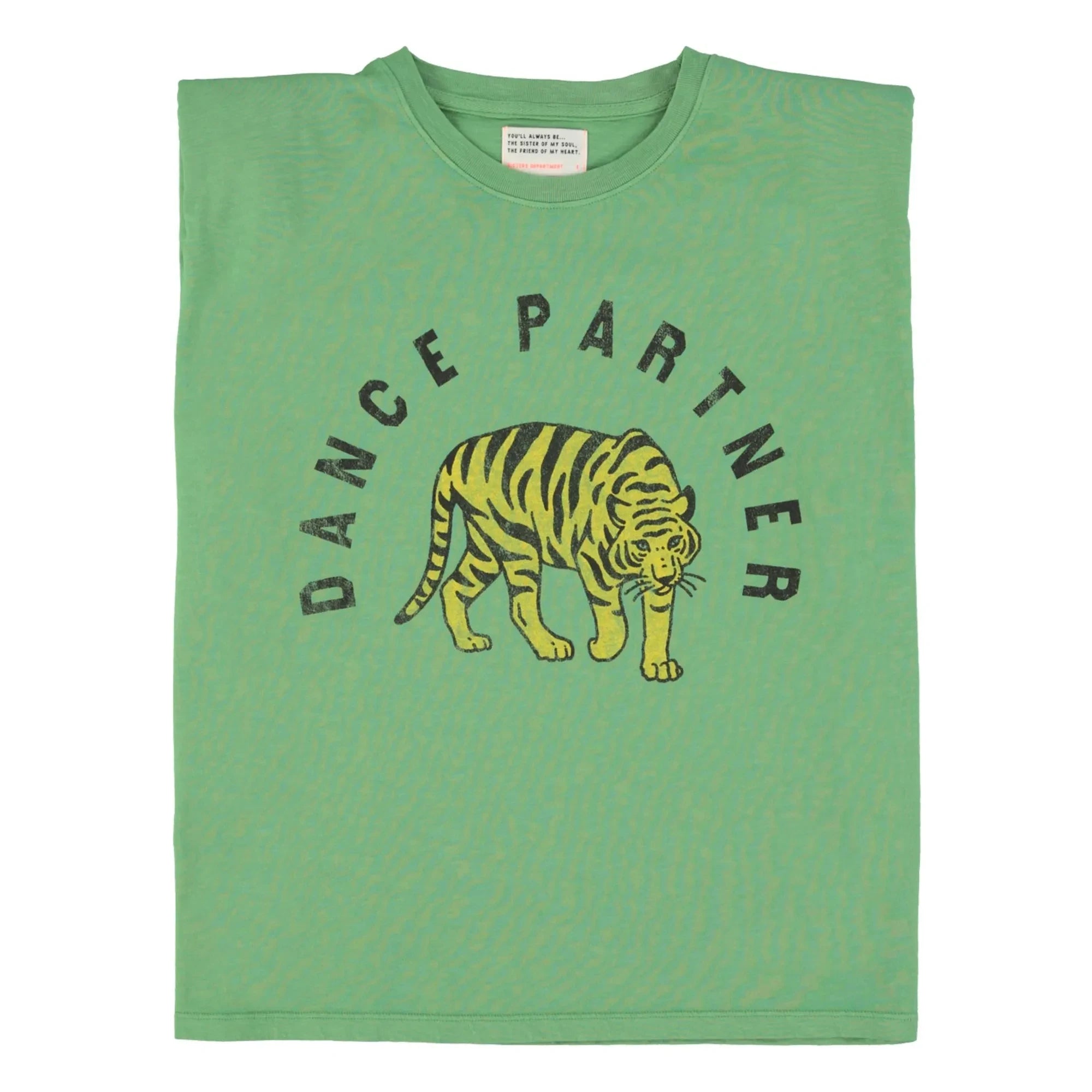 Sisters Department - Camiseta Alicia de Algodón con Hombreras | Verde