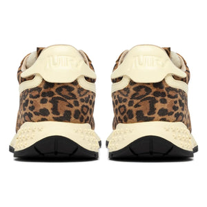 Autry - Zapatillas deportivas Reelwind de ante de leopardo | Marrón