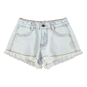 Piupiuchick - Pantalones cortos vaqueros desgastados | Azul lavado