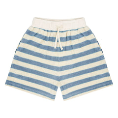 Jenest - Robin Rayas Toalla de Algodón Orgánico Pantalón Corto | Azul