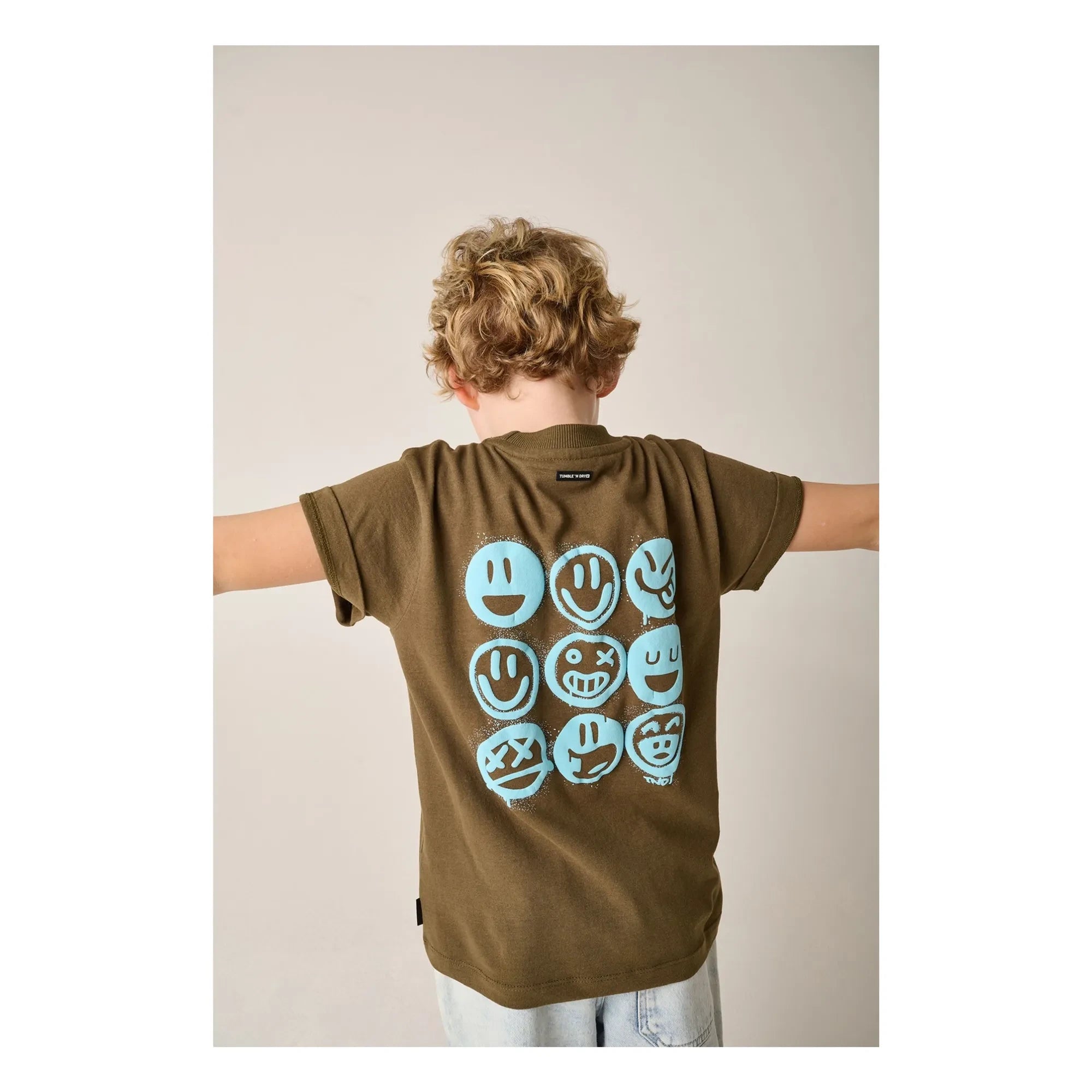 Tumble N'Dry - Camiseta Surface de algodón reciclado | Marrón caqui