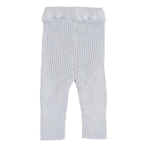 Búho - Leggings de algodón orgánico acanalado | Azul claro