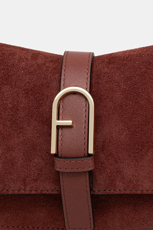 Bolso bandolera de ante para mujer Furla