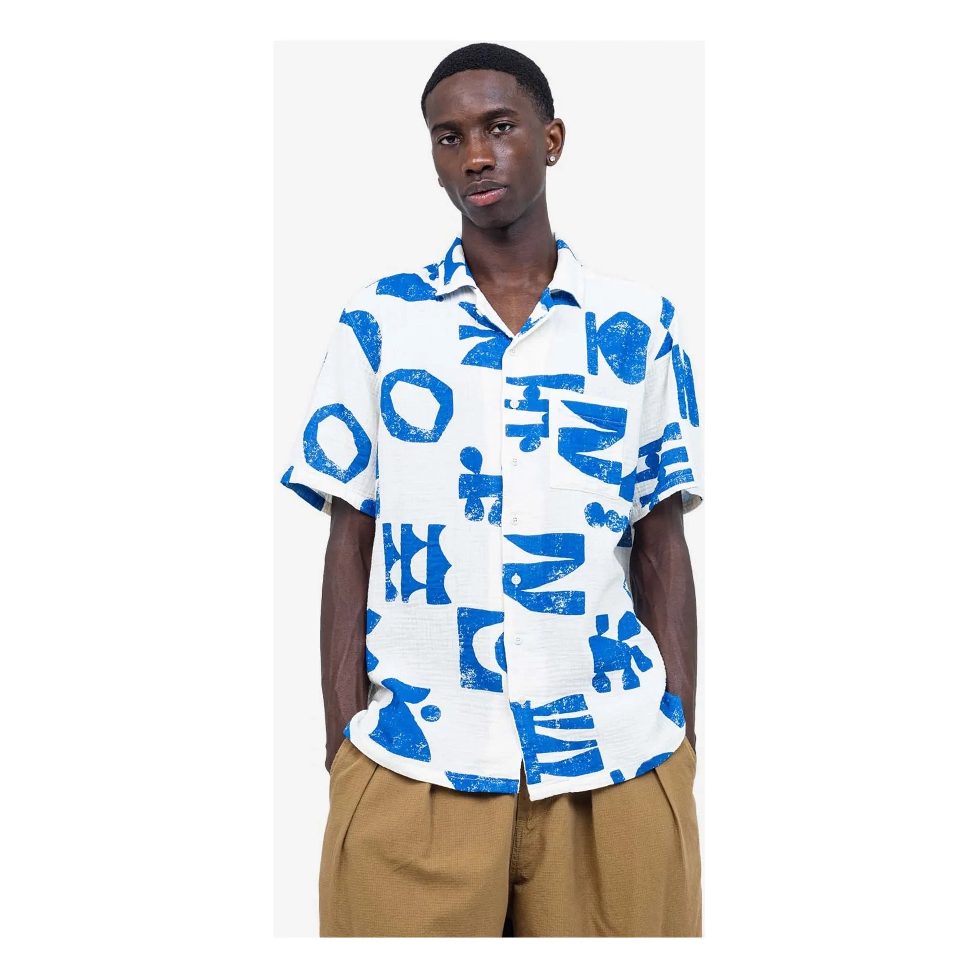 Olow - Camisa Aloha Shapes | Blanco