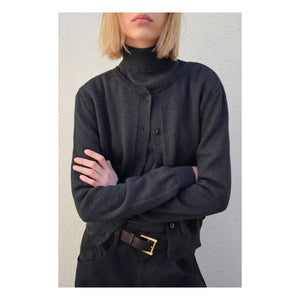 THEAVANT - Cárdigan de algodón orgánico Saint Etienne | Negro