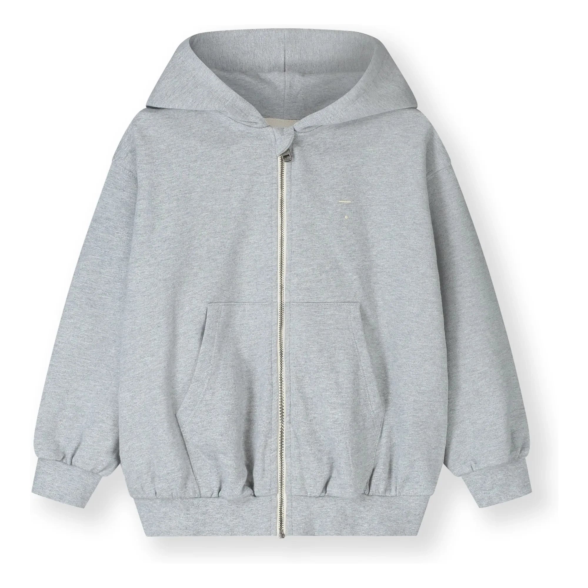 Gray Label - Sudadera orgánica de algodón con cremallera | Gris melange
