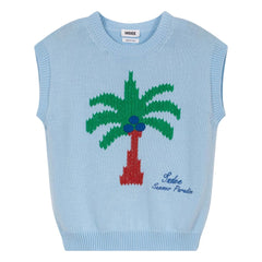 Indee - Jersey sin mangas Vaucluse Palm | Azul claro