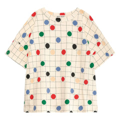 True Artist - Camiseta de algodón orgánico Circles | Beige