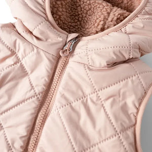 Liewood - Chaleco sin mangas estilo Sherpa Diana, fabricado con fibras recicladas | Rosa claro