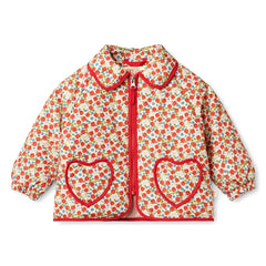 Flöss - Chaqueta Acolchada con Estampado Floral | Rojo