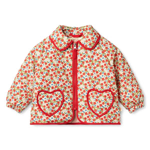 Flöss - Chaqueta Acolchada con Estampado Floral | Rojo