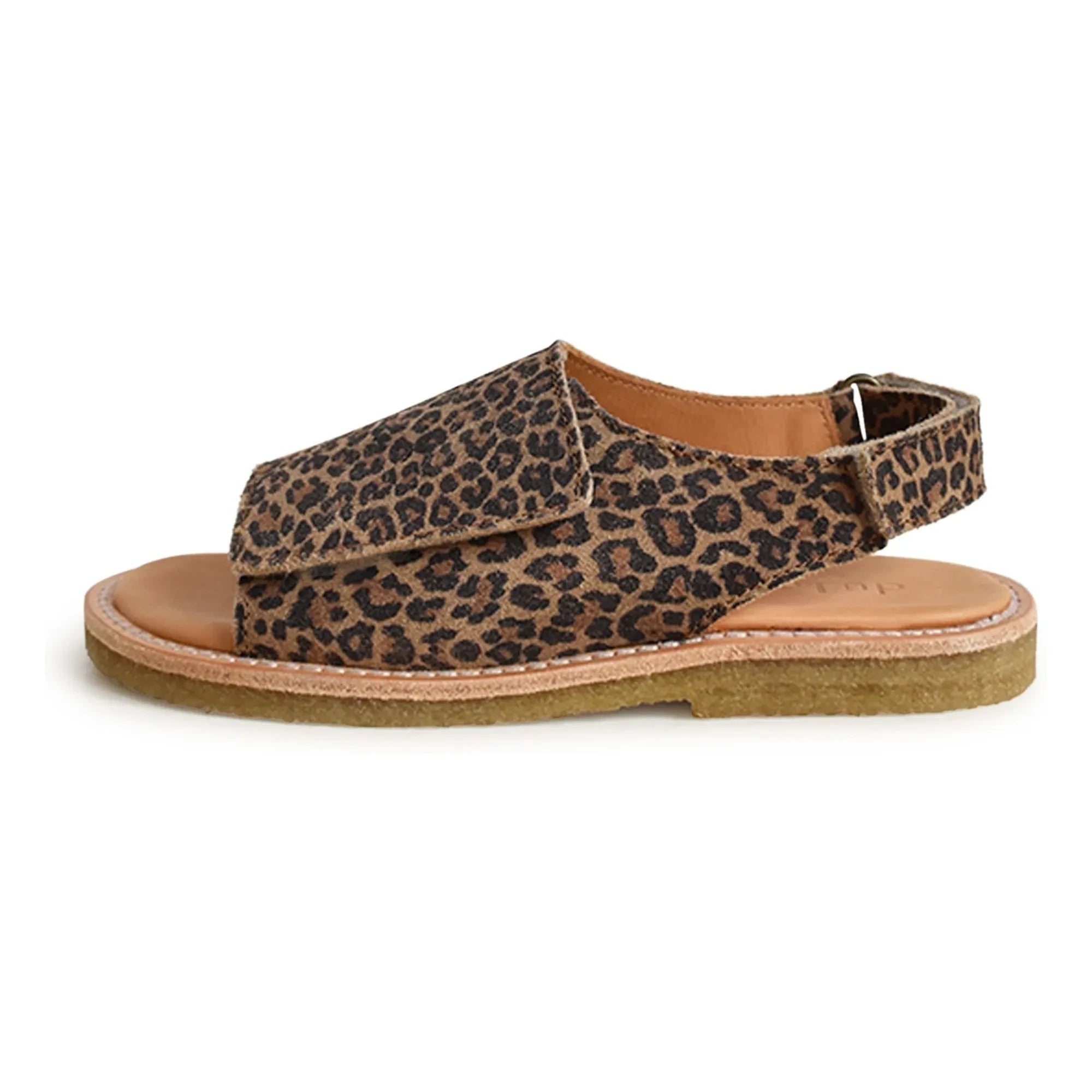 du Loua - Du Veda Sandalia de Ante con Leopardo | Marrón