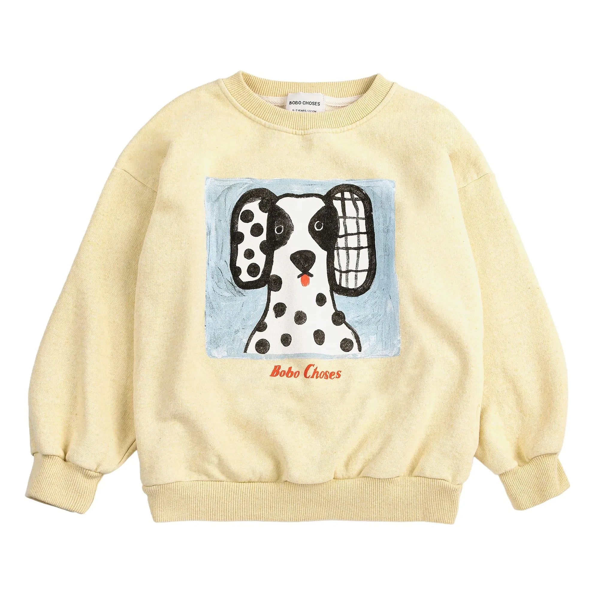 Bobo Choses - Sudadera de algodón orgánico dálmata | Amarillo