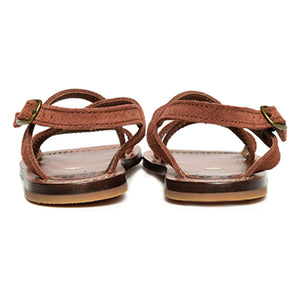 Pèpè - Sandalias con tiras cruzadas | Marrón