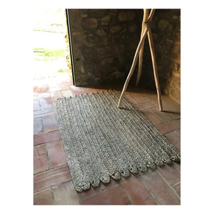 Cosydar - Alfombra rectangular de hoja de palma - 120 x 80 cm