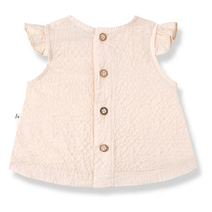 1+ in the family - Conjunto de blusa y braguita Apolonia Seersucker | Beige rosa