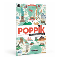 Poppik - Póster de pegatinas La vuelta al mundo