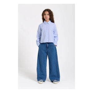 Smallable Kid - Vaqueros anchos Paloma | Azul vaquero