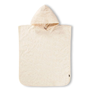 Molo - Poncho de baño con textura de palmeras | Crudo