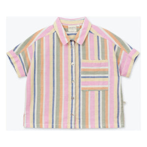 Arsène et Les Pipelettes - Camisa Rayas Rosas | Rosa