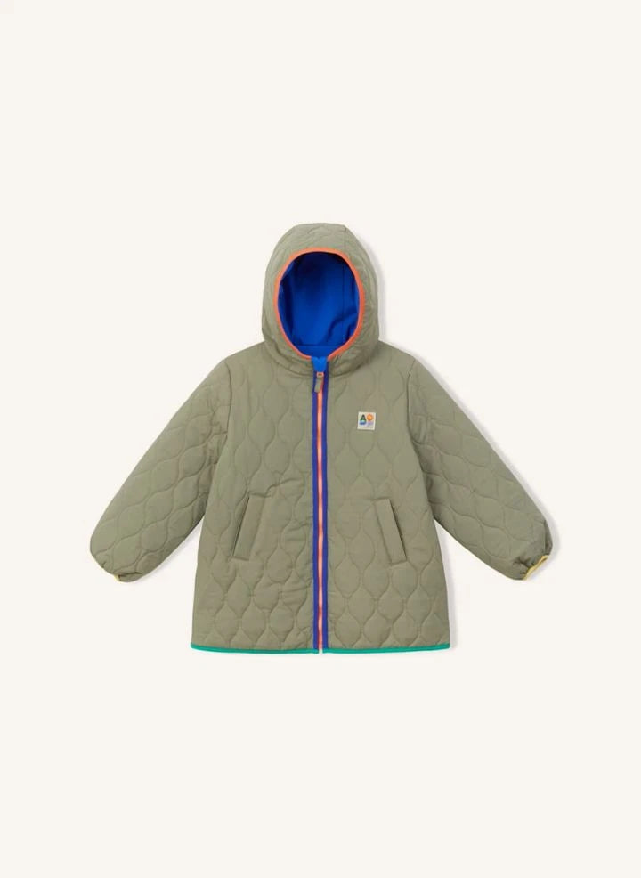 Arsène et Les Pipelettes - Parka de doble cara acolchada | Caqui