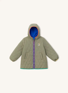 Arsène et Les Pipelettes - Parka de doble cara acolchada | Caqui