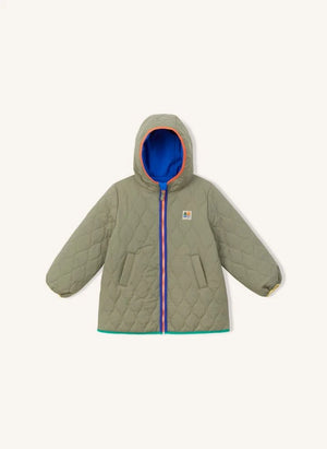 Arsène et Les Pipelettes - Parka de doble cara acolchada | Caqui