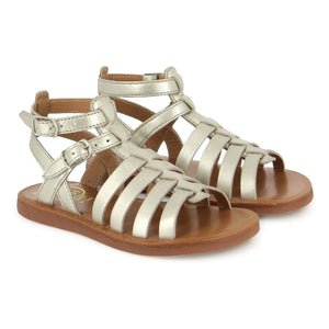 Pom d'Api - Sandalias gladiador Plagette | Plata