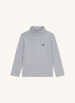 Petit Bateau - Logo balıkçı yaka | Gri melanj