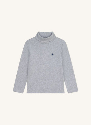 Petit Bateau - Logo balıkçı yaka | Gri melanj