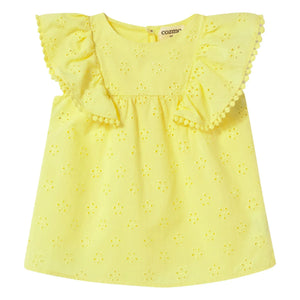 Cozmo - Vestido bordado Sohpia | Amarillo