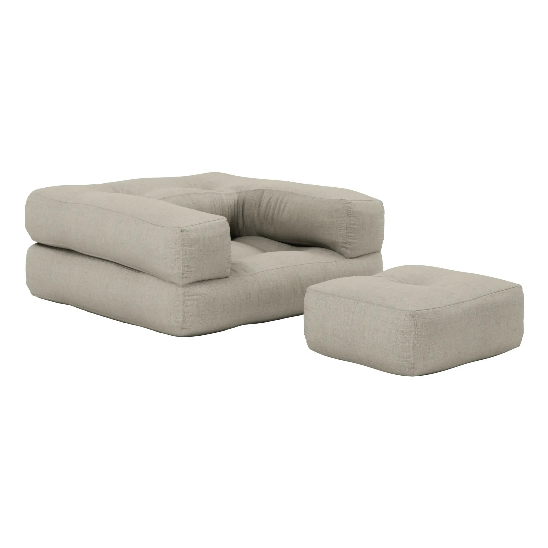 Karup Design - Puf cúbico para niños | Lino