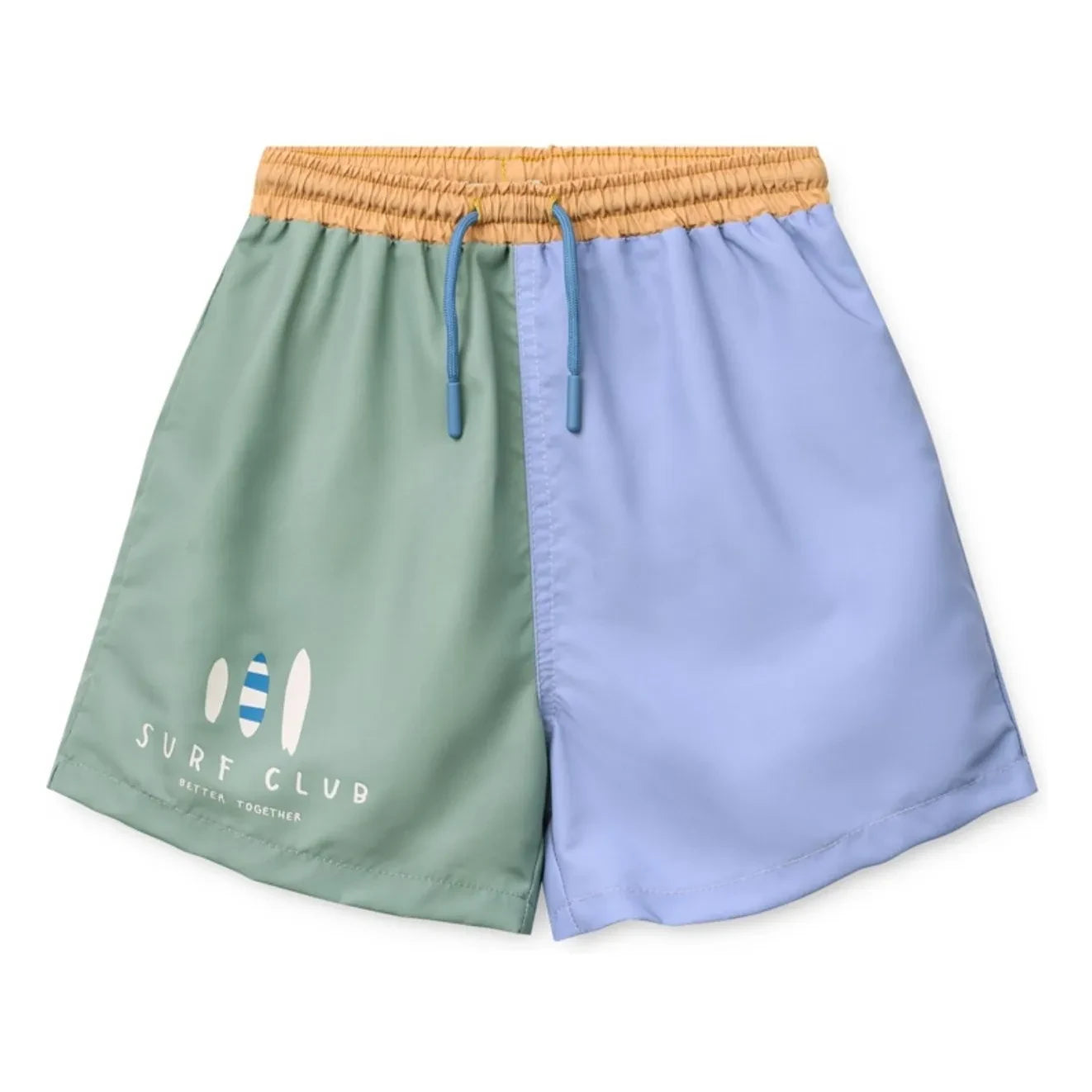 Liewood - Bañador corto de fibra reciclada Duke Colorblock | Azul