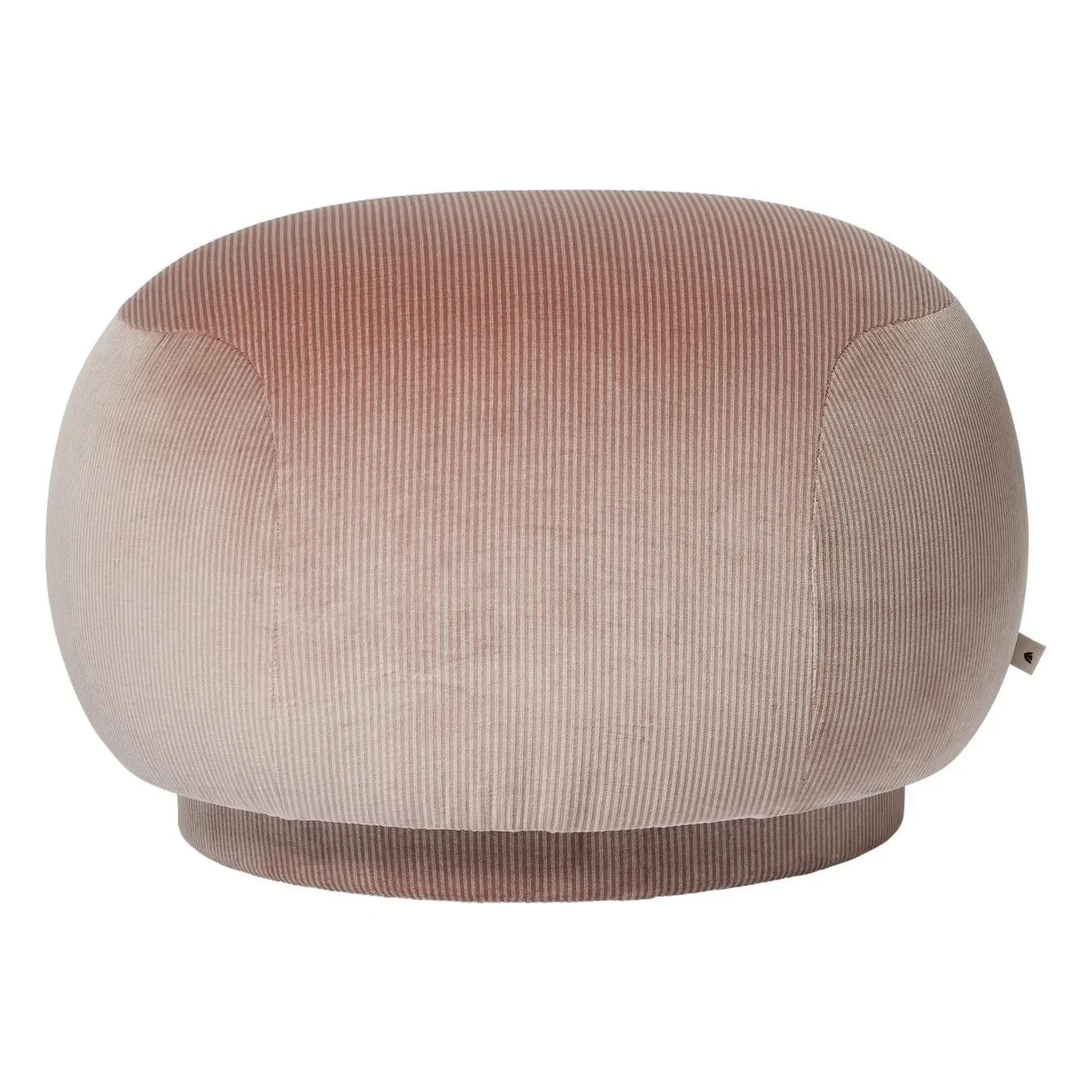 Ferm Living - Puf otomano de terciopelo Rico | Rosa empolvado