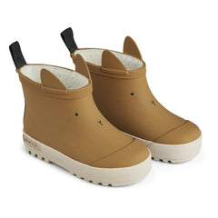 Liewood - Jesse Botas de Caucho Natural Forradas de Pelo | Caramelo
