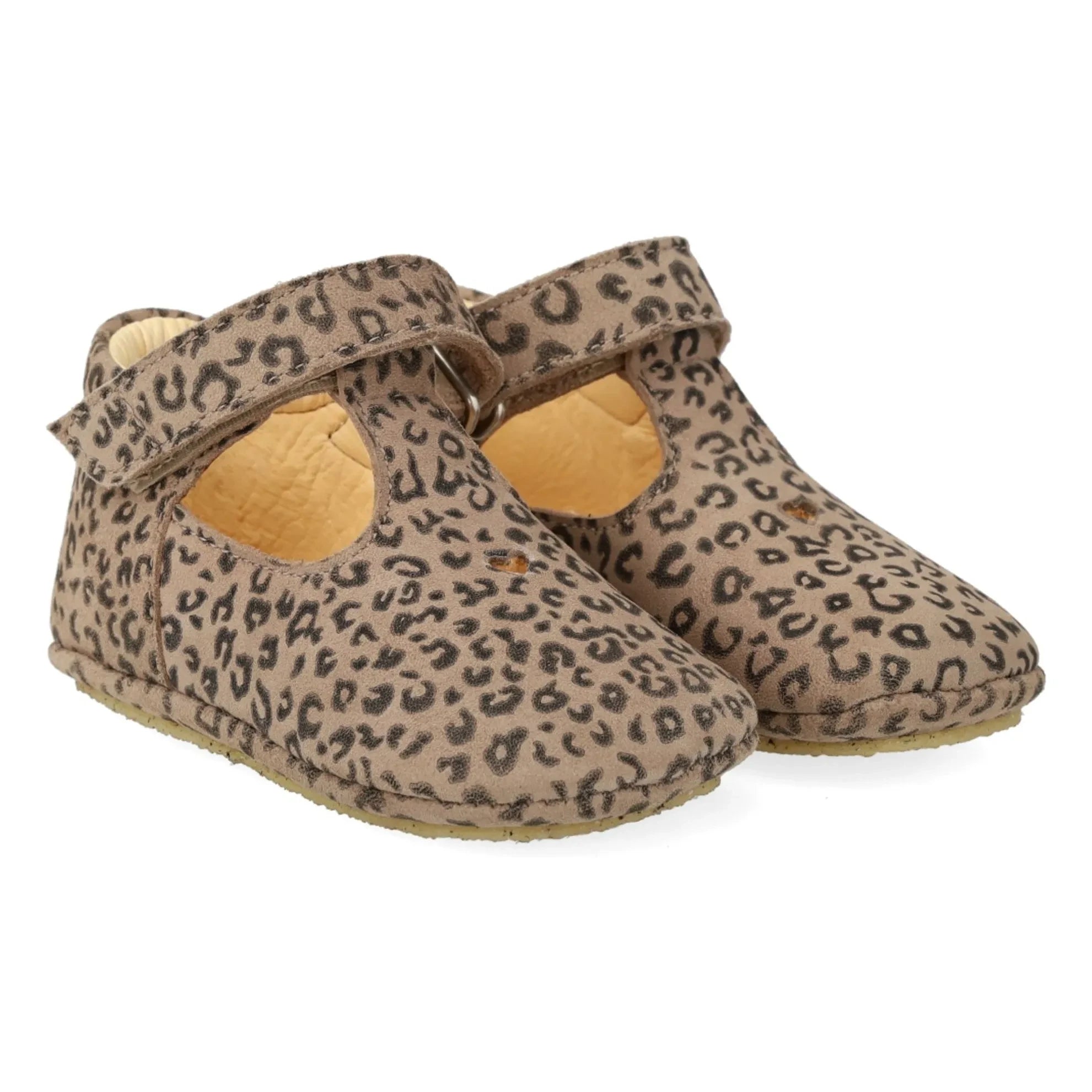 Angulus - Zapatillas de Leopardo de Ante | Marrón