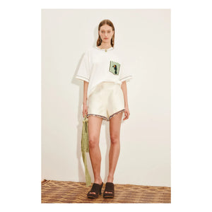 Alémais - Camiseta Toucan de algodón orgánico | Blanco