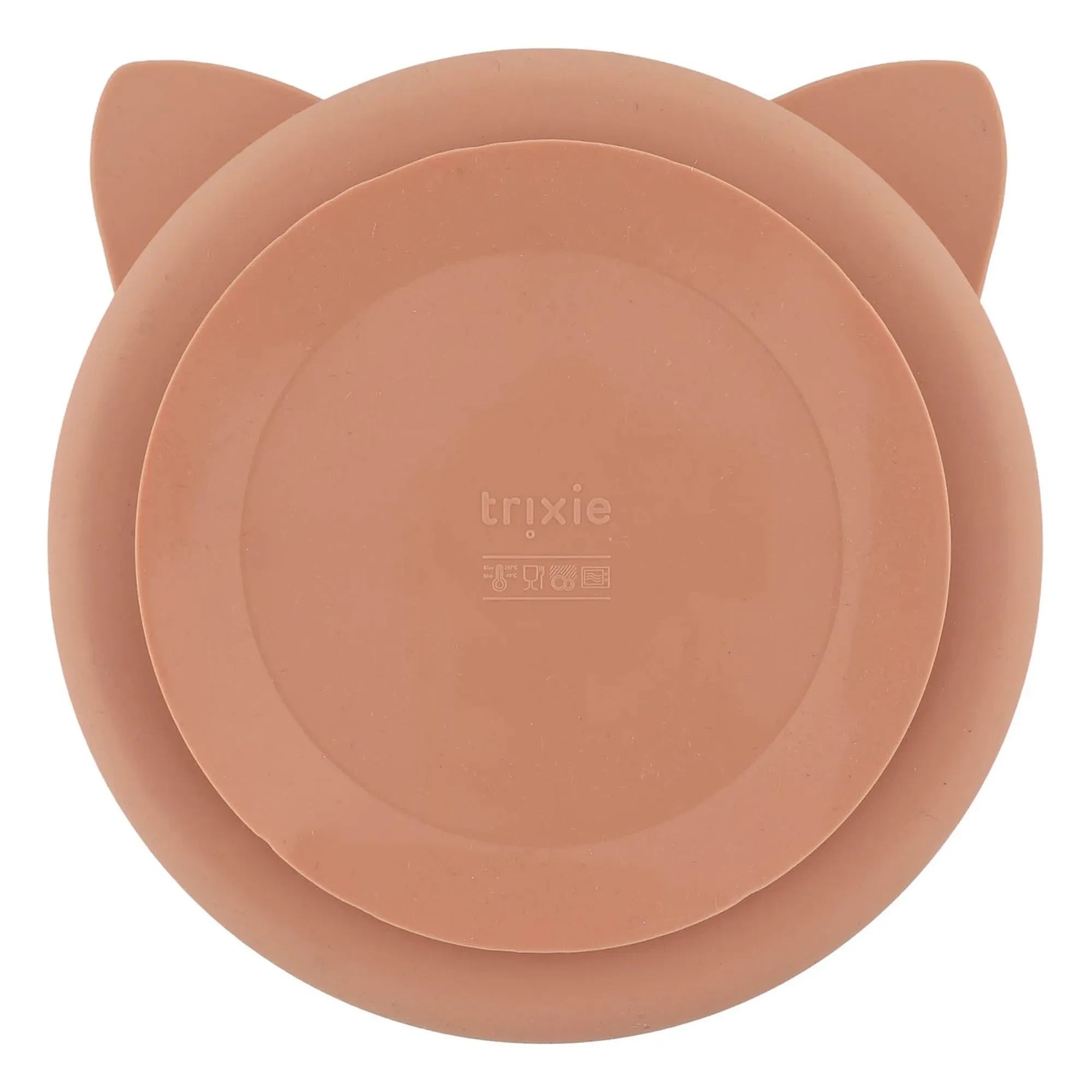 Trixie - Plato con ventosa y divisiones Sra. Gata | Rosa