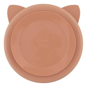 Trixie - Plato con ventosa y divisiones Sra. Gata | Rosa