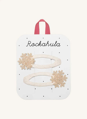 Rockahula Kids - 2'li Işıltılı Kar Tanesi Toka Seti | Açık Pembe