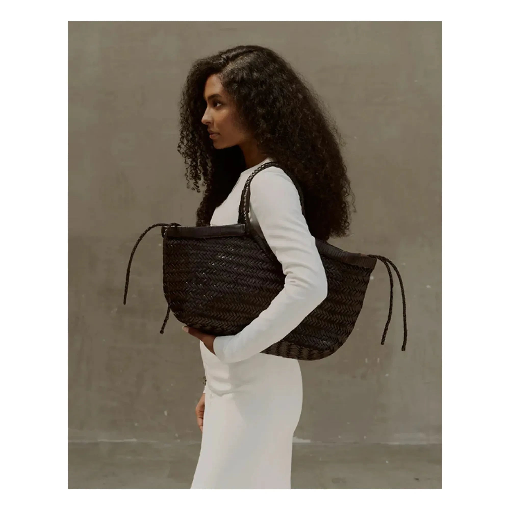 Vipera - Bolso tote Crudelia de piel | Chocolate