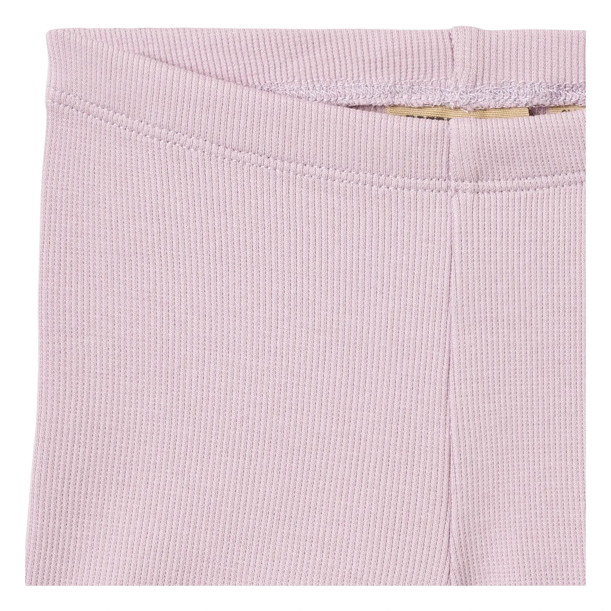 Wheat - Shorts de bebé de algodón orgánico acanalado | Lavanda