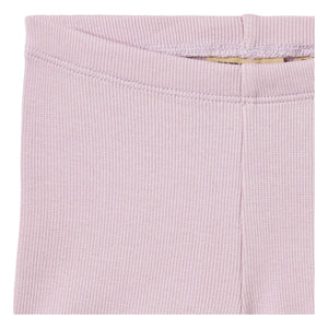 Wheat - Shorts de bebé de algodón orgánico acanalado | Lavanda