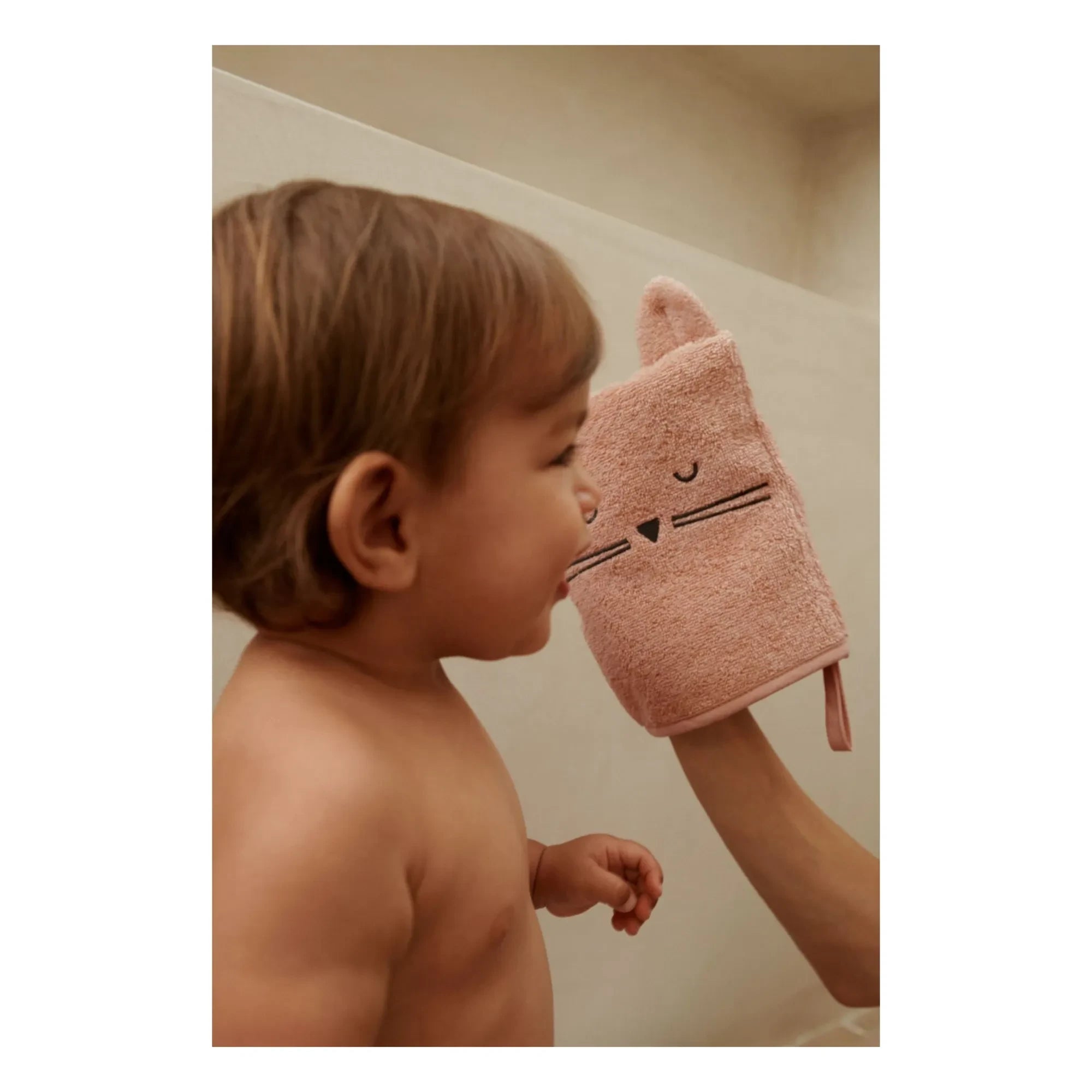 Liewood - Juego de 3 manoplas de lavado Sylvester de algodón orgánico | Dove blue mix